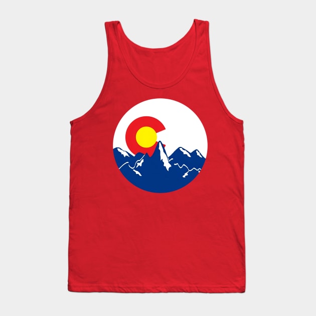 Colorado State Flag Tank Top by Rogue Clone